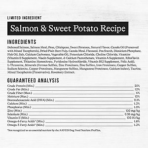American Journey Limited Ingredient Salmon & Sweet Potato Recipe Grain-Free Dry Dog Food, 12-lb bag