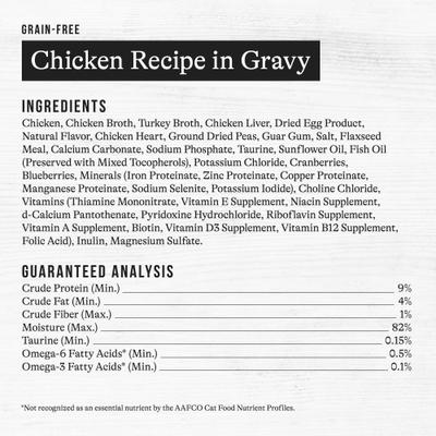 Show full view: American Journey Minced Chicken Recipe in Gravy Grain-Free Canned Cat Food, 3-oz can, case of 4 slide 10 of 11