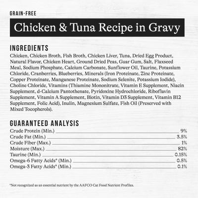 Show full view: American Journey Minced Chicken & Tuna Recipe in Gravy Grain-Free Canned Cat Food, 3-oz can, case of 24 slide 10 of 11