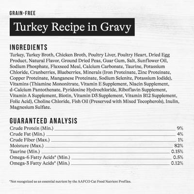Show full view: American Journey Minced Turkey Recipe in Gravy Grain-Free Canned Cat Food, 3-oz can, case of 4 slide 10 of 11