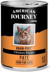American Journey Pate Chicken Recipe Grain-Free Canned Cat Food, 12.5-oz can, case of 12