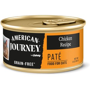 American Journey Pate Chicken Recipe Grain-Free Canned Cat Food, 3-oz can, case of 24