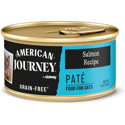 American Journey American Journey Pate Salmon Recipe Grain-Free Canned Cat Food, 3-oz can, case of 24