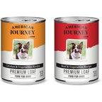 American Journey Premium Loaf Poultry & Beef Variety Pack Canned Dog Food, 12.5-oz can, case of 12