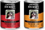 American Journey Premium Loaf Poultry & Beef Variety Pack Grain-Free Canned Dog Food, 12.5-oz can, case of 12