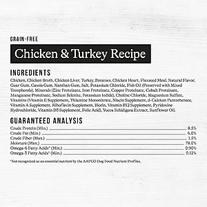 American Journey Premium Loaf Poultry & Beef Variety Pack Grain-Free Canned Dog Food, 12.5-oz can, case of 12