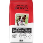 American Journey Protein & Grains Beef, Brown Rice & Vegetables Recipe Dry Dog Food, 28-lb bag