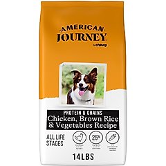 American Journey Protein & Grains Chicken, Brown Rice & Vegetables Recipe Dry Dog Food, 14-lb bag