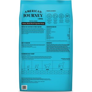 American Journey Protein & Grains Salmon, Brown Rice & Vegetables Recipe Dry Dog Food, 28-lb bag