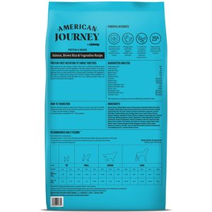 American Journey Protein & Grains Healthy Weight Salmon, Brown Rice & Vegetables Recipe Dry Dog Food, 28-lb bag