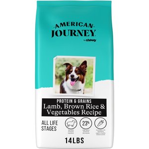 American Journey Protein & Grains Lamb, Brown Rice & Vegetables Recipe Dry Dog Food, 14-lb bag