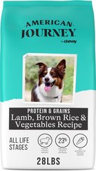 American Journey Protein & Grains Lamb, Brown Rice & Vegetables Recipe Dry Dog Food, 28-lb bag