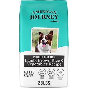 American Journey Protein & Grains Lamb, Brown Rice & Vegetables Recipe Dry Dog Food, 28-lb bag