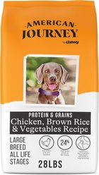American Journey Protein & Grains Large Breed Chicken, Brown Rice & Vegetables Recipe Dry Dog Food, 28-lb bag