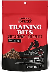 American Journey Protein & Grains Large Breed Puppy Chicken, Brown Rice & Vegetables Recipe Dry Food + Beef Recipe Grain-Free Soft & Chewy Training Bits Dog Treats slide 2 of 9