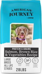 American Journey Protein & Grains Large Breed Salmon, Brown Rice & Vegetables Recipe Dry Dog Food, 28-lb bag