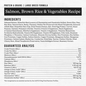 American Journey Protein & Grains Large Breed Salmon, Brown Rice & Vegetables Recipe Dry Dog Food, 28-lb bag