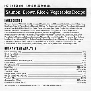 American Journey Protein & Grains Large Breed Salmon, Brown Rice & Vegetables Recipe Dry Dog Food, 28-lb bag slide 9 of 9