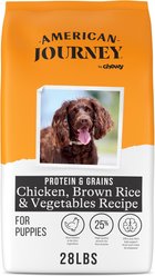 American Journey Protein & Grains Puppy Chicken, Brown Rice & Vegetables Recipe Dog Food, 28-lb bag
