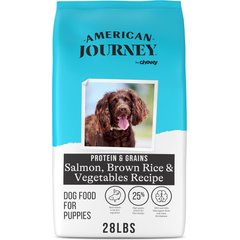 American Journey Protein & Grains Puppy Salmon, Brown Rice & Vegetables Recipe Dry Dog Food, 28-lb bag