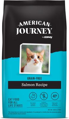 Show full view: American Journey Salmon Recipe Grain-Free Dry Cat Food, 10-lb bundle  slide 3 of 11