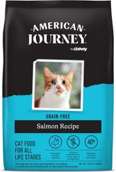 American Journey Salmon Recipe Grain-Free Dry Cat Food, 12-lb bag + American Journey 100% Chicken Freeze-Dried Grain-Free Cat Treats, 5-oz bag slide 2 of 9