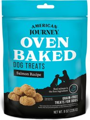 American Journey Salmon Recipe Grain-Free Oven Baked Biscuit Dog Treats, 8-oz bag