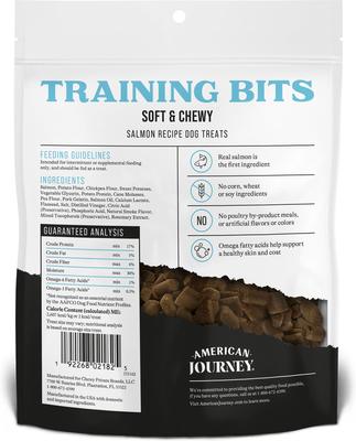 Show full view: American Journey Salmon Recipe Grain-Free Soft & Chewy Training Bits Dog Treats, 16-oz bag slide 3 of 10