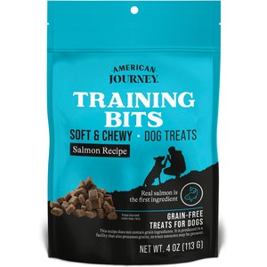 American Journey Salmon Recipe Grain-Free Soft & Chewy Training Bits Dog Treats, 4-oz bag