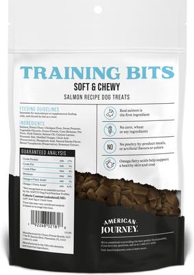 Show full view: American Journey Salmon Recipe Grain-Free Soft & Chewy Training Bits Dog Treats, 4-oz bag slide 3 of 10