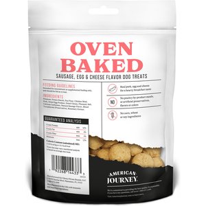American Journey Sausage, Egg & Cheese Flavor Grain-Free Oven Baked Crunchy Biscuit Dog Treats, 8-oz bag