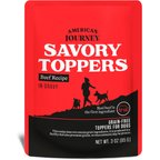 American Journey Savory Toppers Beef Recipe in Gravy Grain-Free Dog Food Topper, 3-oz pouches, case of 24