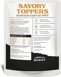 American Journey Savory Toppers Chicken Recipe in Gravy Grain-Free Dog Food Topper, 3-oz pouches, case of 24 slide 2 of 9