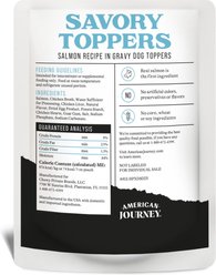 American Journey Savory Toppers Salmon Recipe in Gravy Grain-Free Dog Food Topper, 3-oz pouches, case of 24 slide 2 of 9