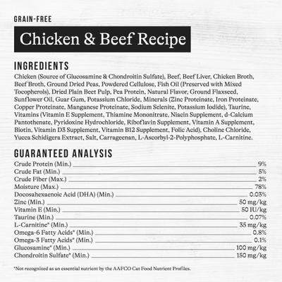 Show full view: American Journey Senior Pate Chicken & Beef Recipe Canned Cat Food, 3-oz can, case of 24 slide 10 of 11