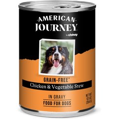 American Journey Stews Chicken & Vegetables Recipe in Gravy Grain-Free Canned Dog Food, 12.5-oz can, case of 12