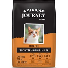 American Journey Turkey & Chicken Recipe Grain-Free Dry Cat Food, 12-lb bag