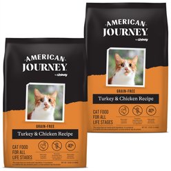 American Journey Turkey & Chicken Recipe Grain-Free Dry Cat Food, 24-lb bundle 