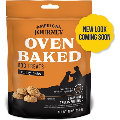 American Journey American Journey Turkey Recipe Grain-Free Oven Baked Crunchy Biscuit Dog Treats (New Look Coming Soon), 16-oz bag