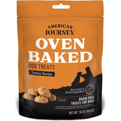 American Journey American Journey Turkey Recipe Grain-Free Oven Baked Crunchy Biscuit Dog Treats, 16-oz bag