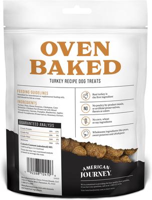 Show full view: American Journey Turkey Recipe Grain-Free Oven Baked Crunchy Biscuit Dog Treats, 16-oz bag slide 3 of 10