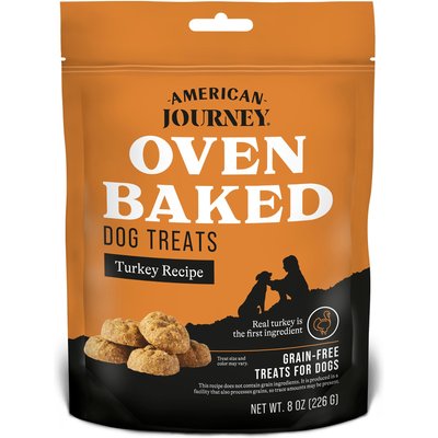 American Journey American Journey Turkey Recipe Grain-Free Oven Baked Crunchy Biscuit Dog Treats, 8-oz bag