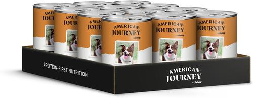 Show full view: American Journey Premium Loaf Turkey & Vegetables Recipe Canned Dog Food, 12.5-oz can, case of 12 slide 3 of 12