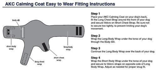 Show full view: American Kennel Club AKC Anxiety Vest for Dogs, Blue, Large slide 4 of 8
