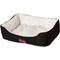 Show in main carousel: American Kennel Club AKC Box Weave Design Bolster Cat & Dog Bed, Black slide 3 of 7