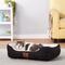 Show in main carousel: American Kennel Club AKC Box Weave Design Bolster Cat & Dog Bed, Black slide 4 of 7