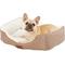 Show in main carousel: American Kennel Club AKC Box Weave Design Bolster Cat & Dog Bed, Tan slide 4 of 6