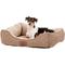 Show in main carousel: American Kennel Club AKC Circle Stitch Orthopedic Bolster Cat & Dog Bed, Taupe slide 5 of 8