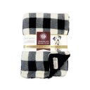 American Kennel Club AKC Dog & Cat Blanket, Black Buffalo Check