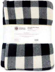 American Kennel Club AKC Dog & Cat Blanket, Black Buffalo Check slide 2 of 5